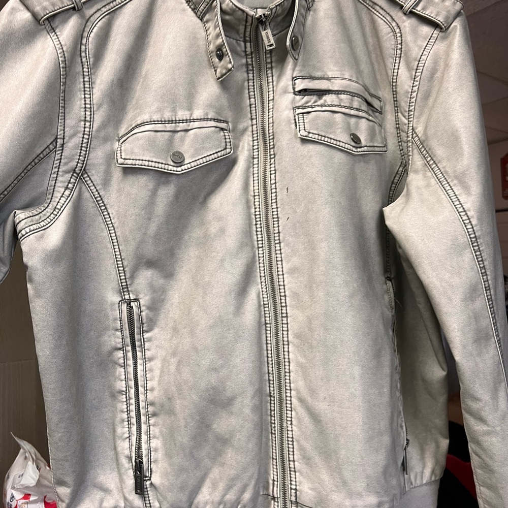 GUESS Silver-Toned Jacket XL